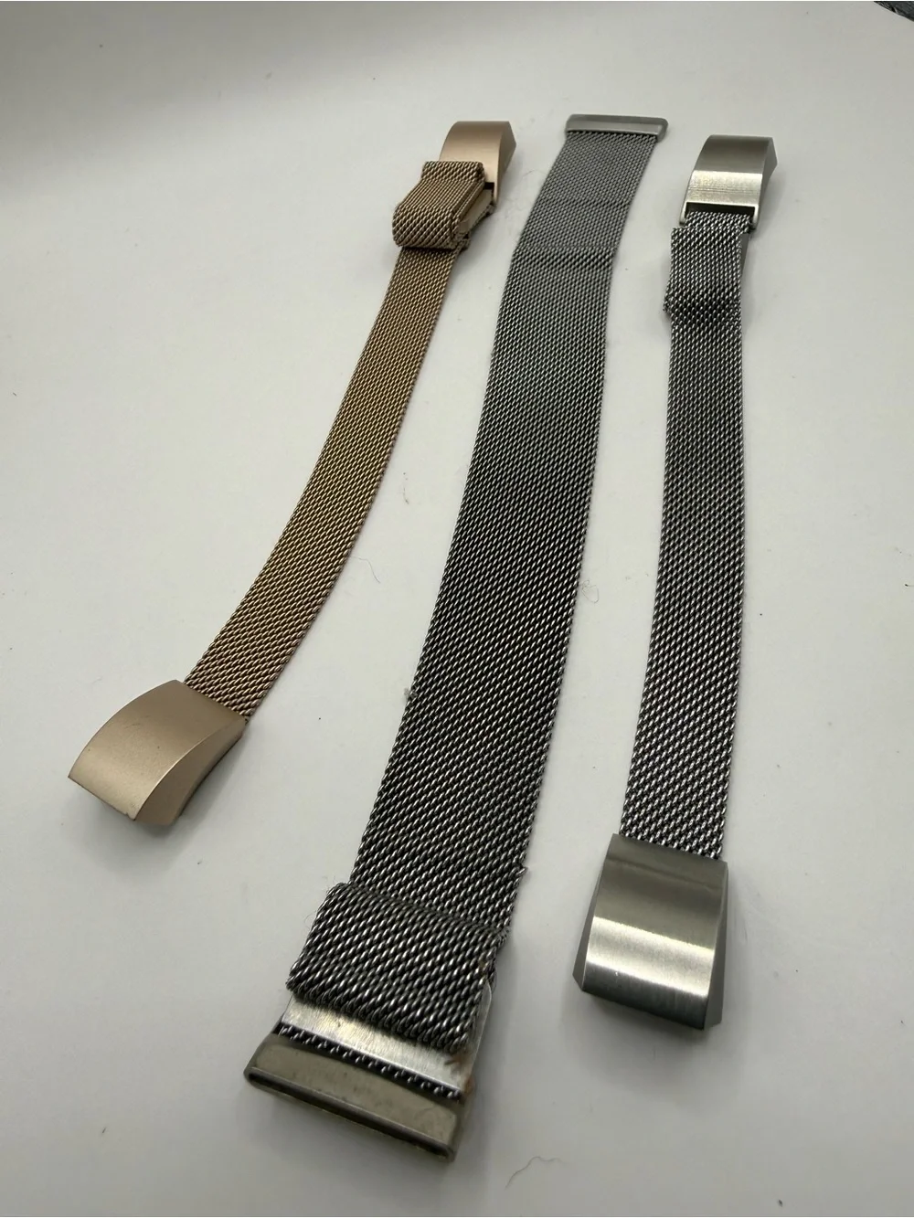 Band lot (3) Milanese Magnetic Loop Stainless Steel Band for Fitbit Alta Large